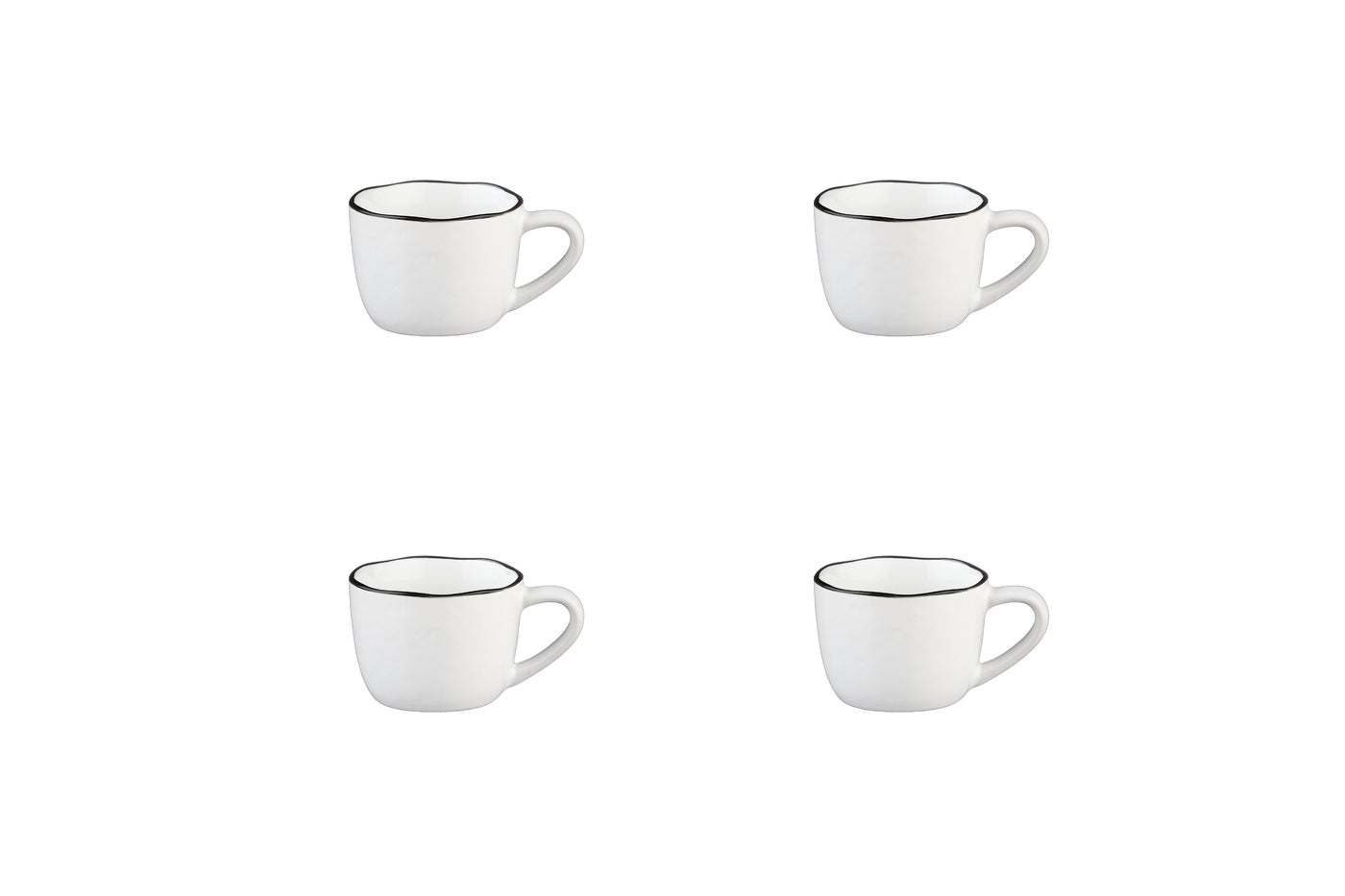 Tasse PURE 12cl - 4 pièces - Blanc Neige