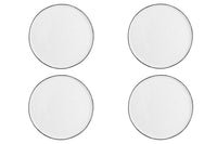 Assiette PURE Ø27,5cm - 4 pièces - Blanc Neige