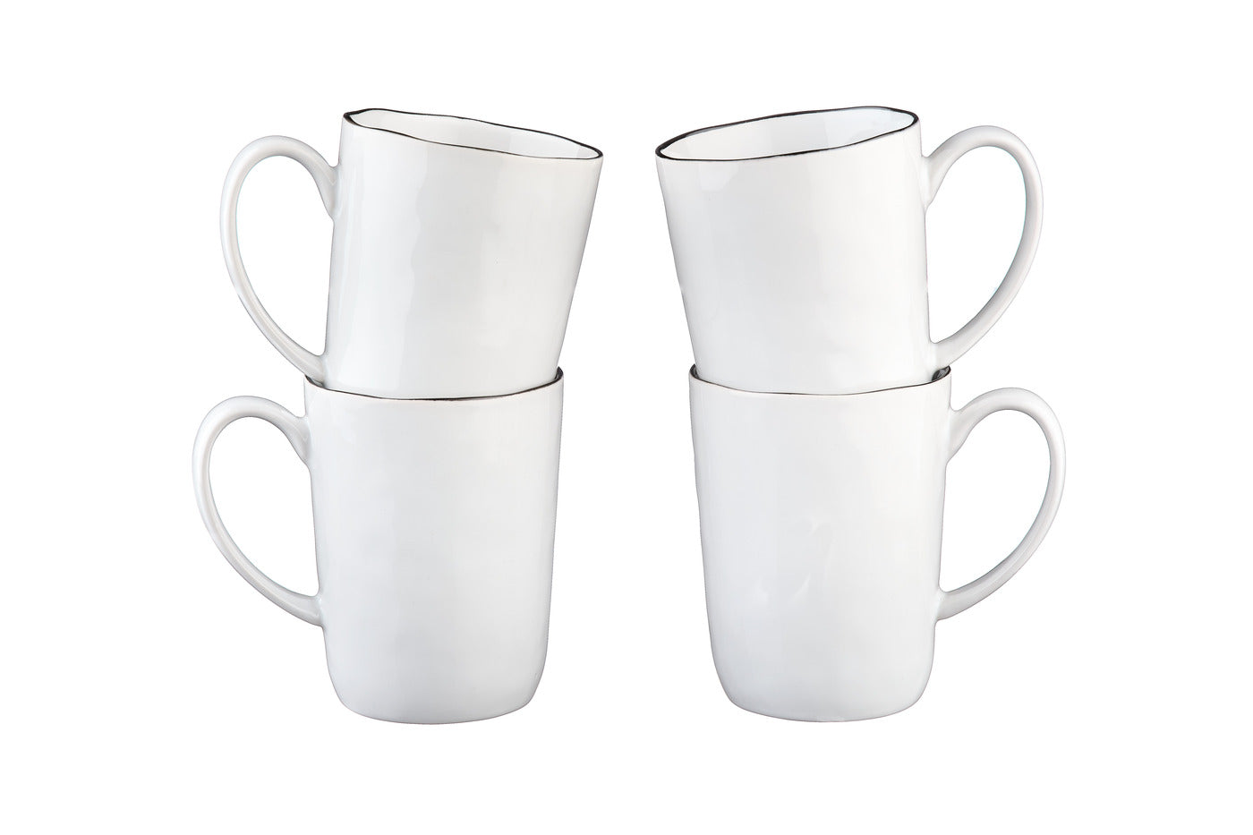 Mug PURE 40cl - 4 pièces - Blanc Neige