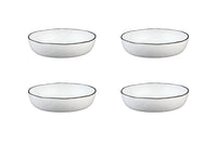 Assiette creuse PURE Ø21,5cm - 4 pièces - Blanc Neige