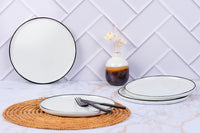 Assiette PURE Ø21,5cm - 4 pièces - Blanc Neige