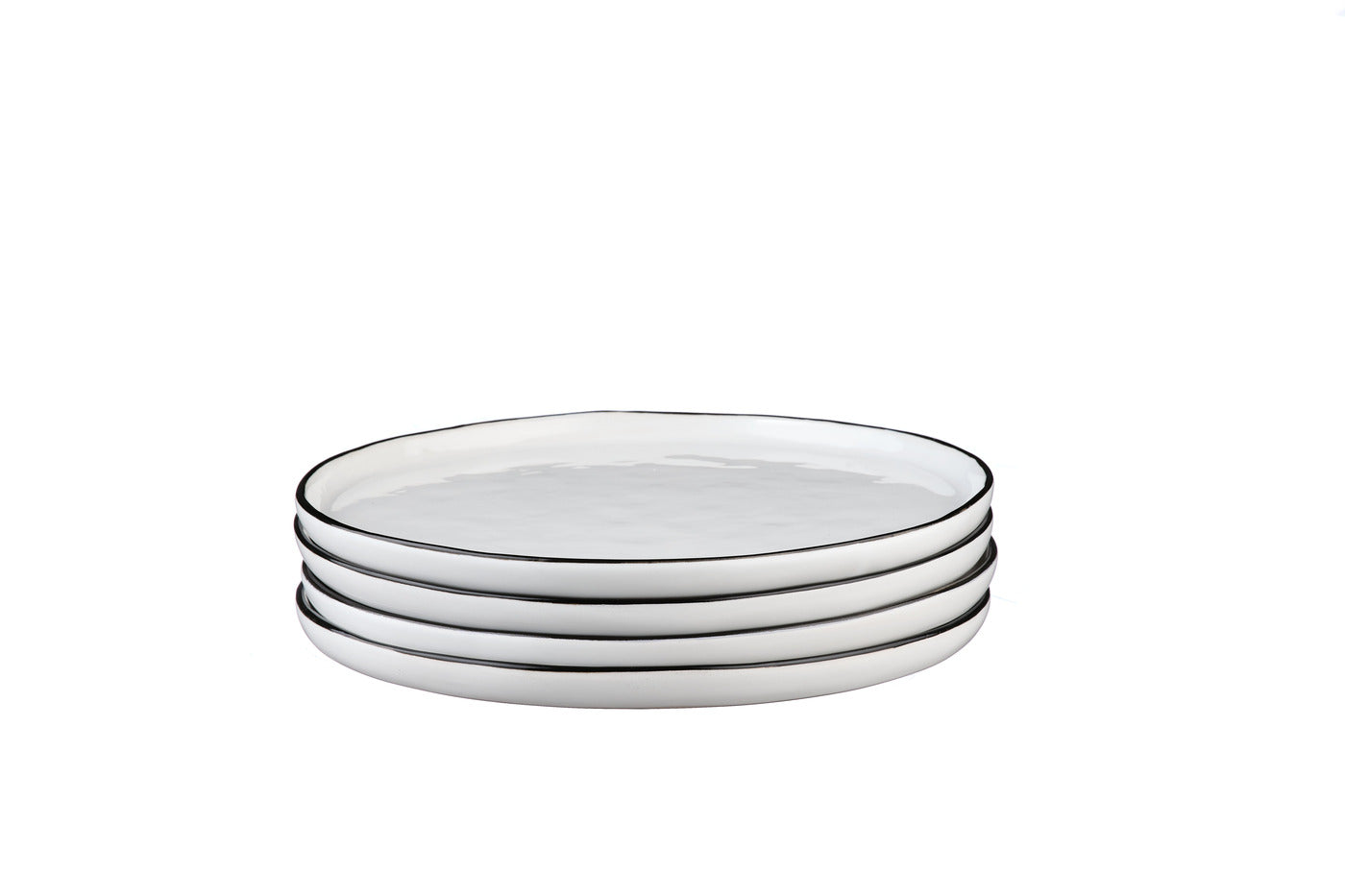 Assiette PURE Ø21,5cm - 4 pièces - Blanc Neige