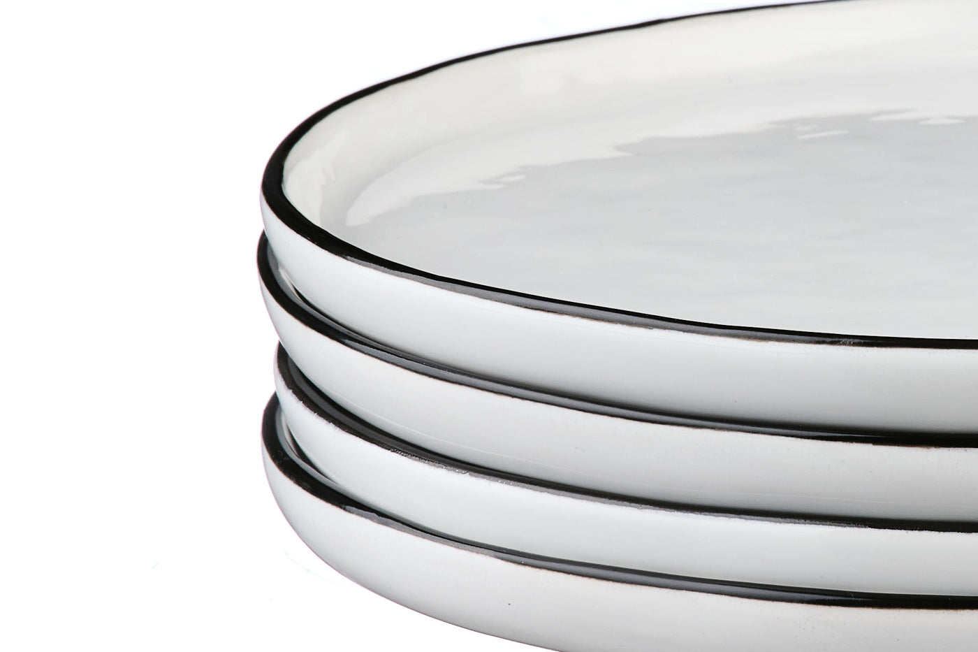 Assiette PURE Ø16,5cm - 4 pièces - Blanc Neige