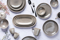 Assiette STELLAR Ø18cm - 6 pièces - Gris béton