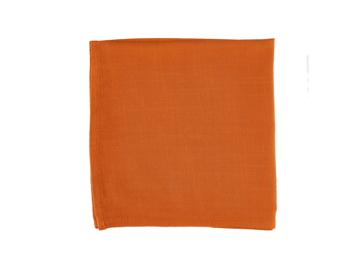 Serviette de table - 6 pièces - Lin et coton orange