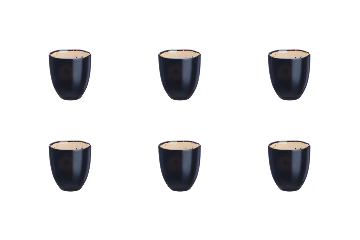 Tasse à café en verre - lot de 6 - Verre Beldi - Éditions Vétiver