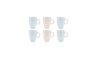 Tasse PATTERN 9cl - 6 pièces - Pastel