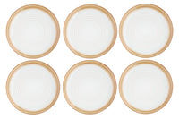 Assiette COSMOS Ø27,5cm - 6 pièces - Crème