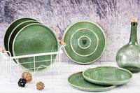 Assiette MAGMA Ø27cm - 6 pièces - Menthe