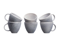 Mug STONE 25cl - 6 pièces - Gris lune