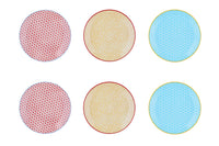 Assiette PATTERN Ø21cm - 6 pièces - Color