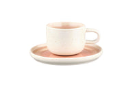 Tasse 20cl et soucoupe Ø15cm OXYGEN - 12 pièces - Rose poudre